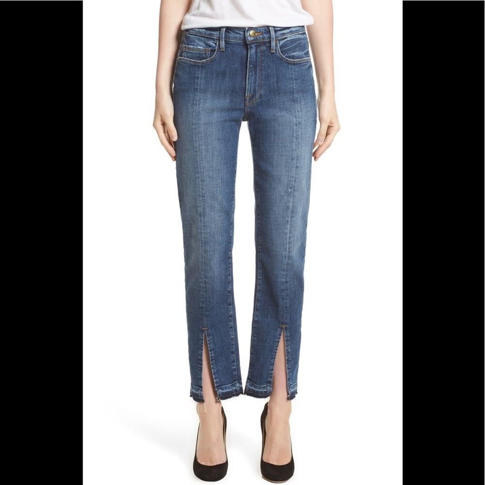 Frame denim Le nouveau split hem jeans 25